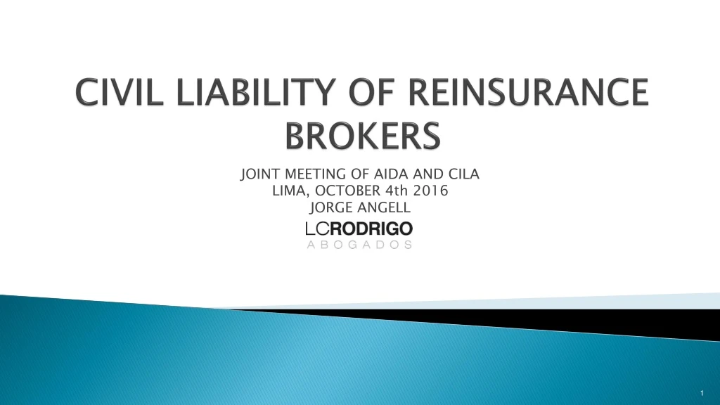 civil liability of reinsurance brokers