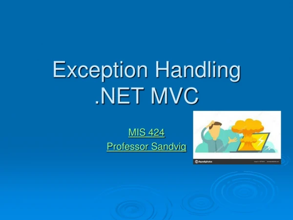 Exception Handling .NET MVC