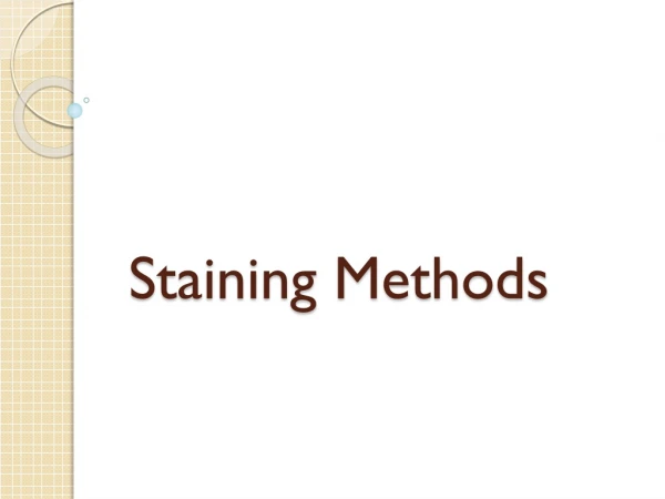 Staining Methods