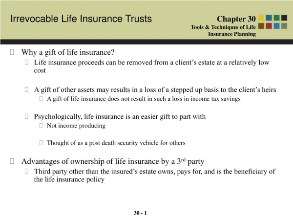 Why a gift of life insurance?