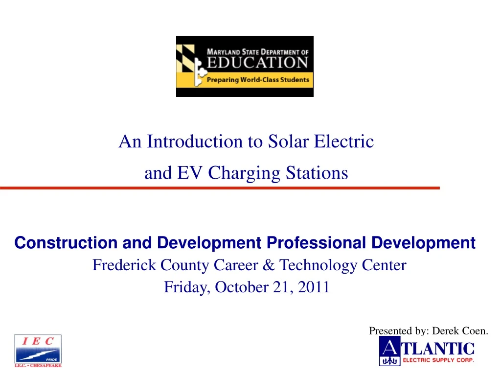 an introduction to solar electric and ev charging stations