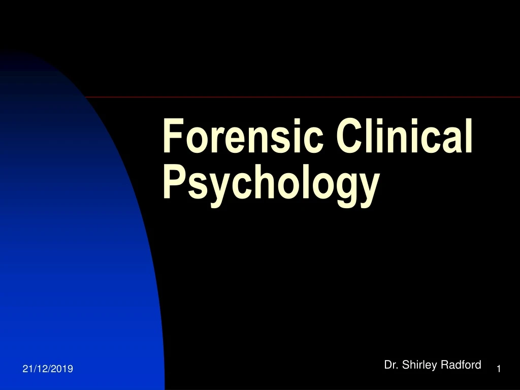 forensic clinical psychology
