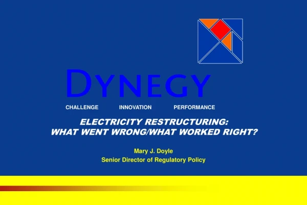 ELECTRICITY RESTRUCTURING: WHAT WENT WRONG/WHAT WORKED RIGHT?