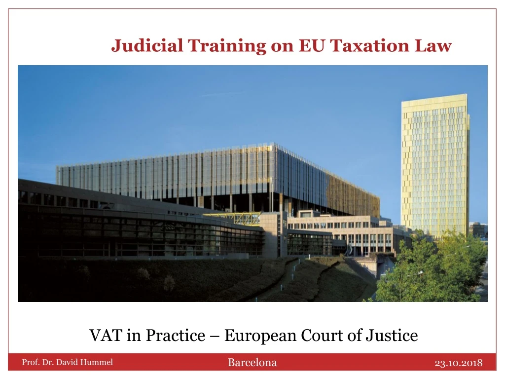 vat in practice european court of justice