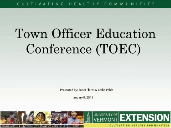 Town Officer Education Conference (TOEC)