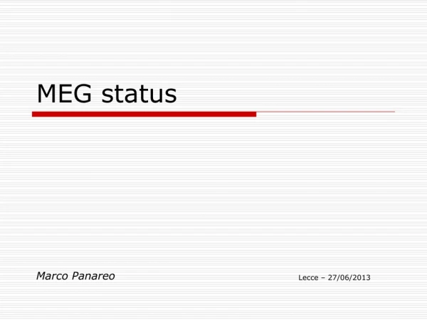 MEG status