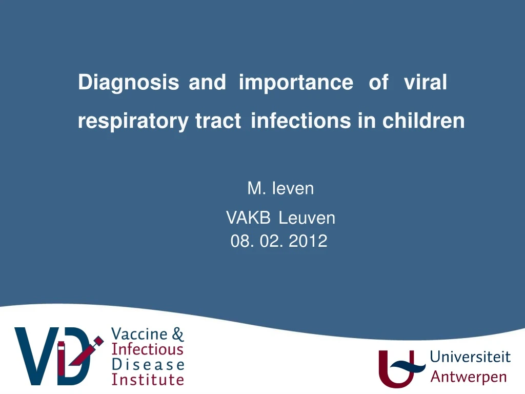 diagnosis and importance of viral respiratory