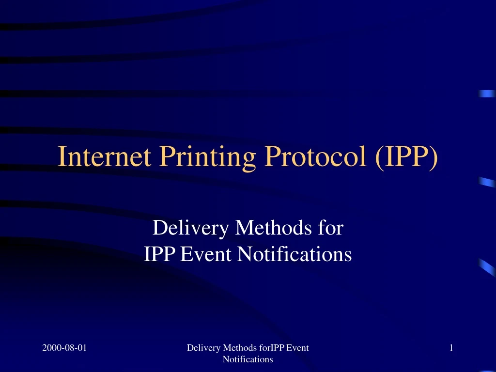 internet printing protocol ipp