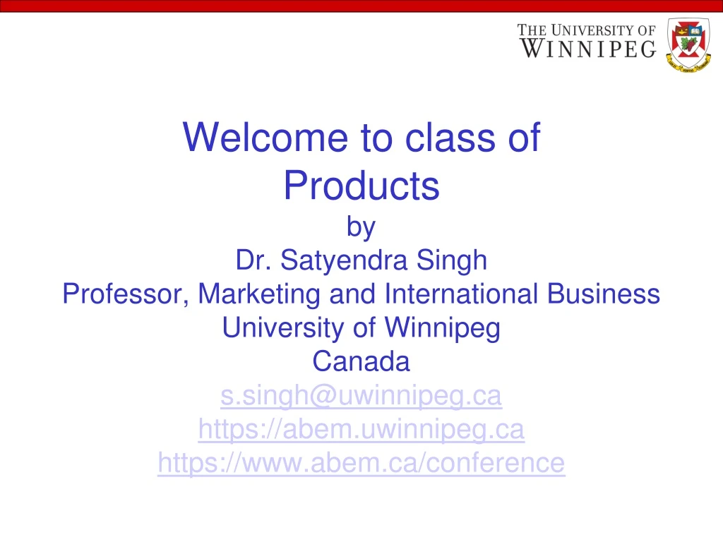 welcome to class of products by dr satyendra