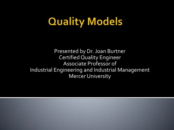Quality Models