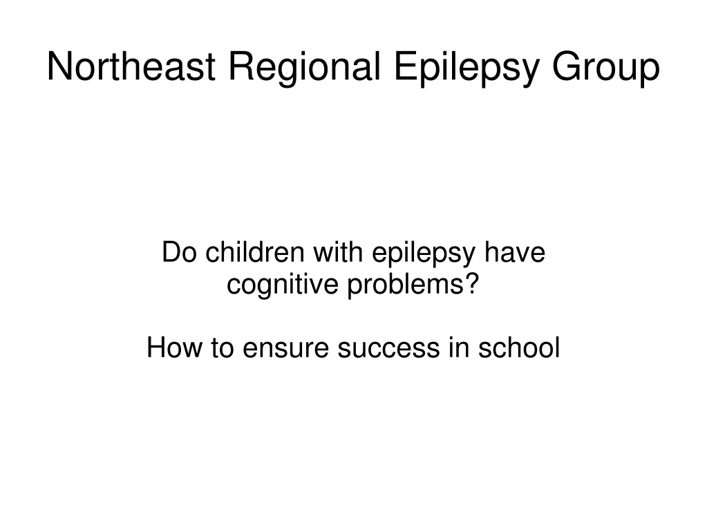 northeast regional epilepsy group