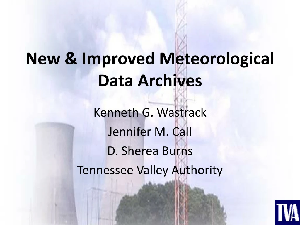 new improved meteorological data archives