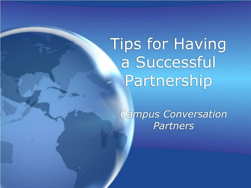 tips for having a successful partnership