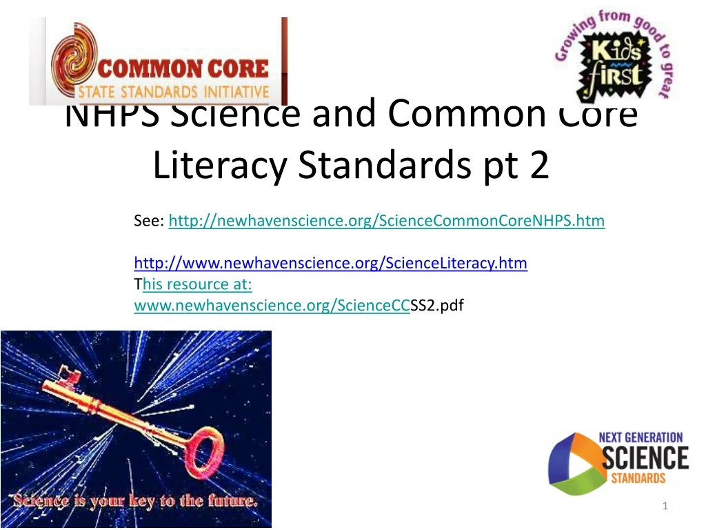 nhps science and common core literacy standards pt 2