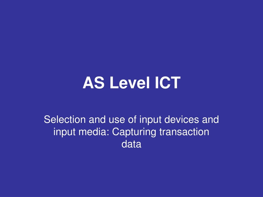 as level ict