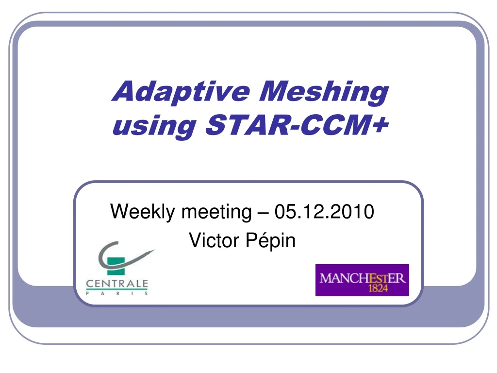 adaptive meshing using star ccm