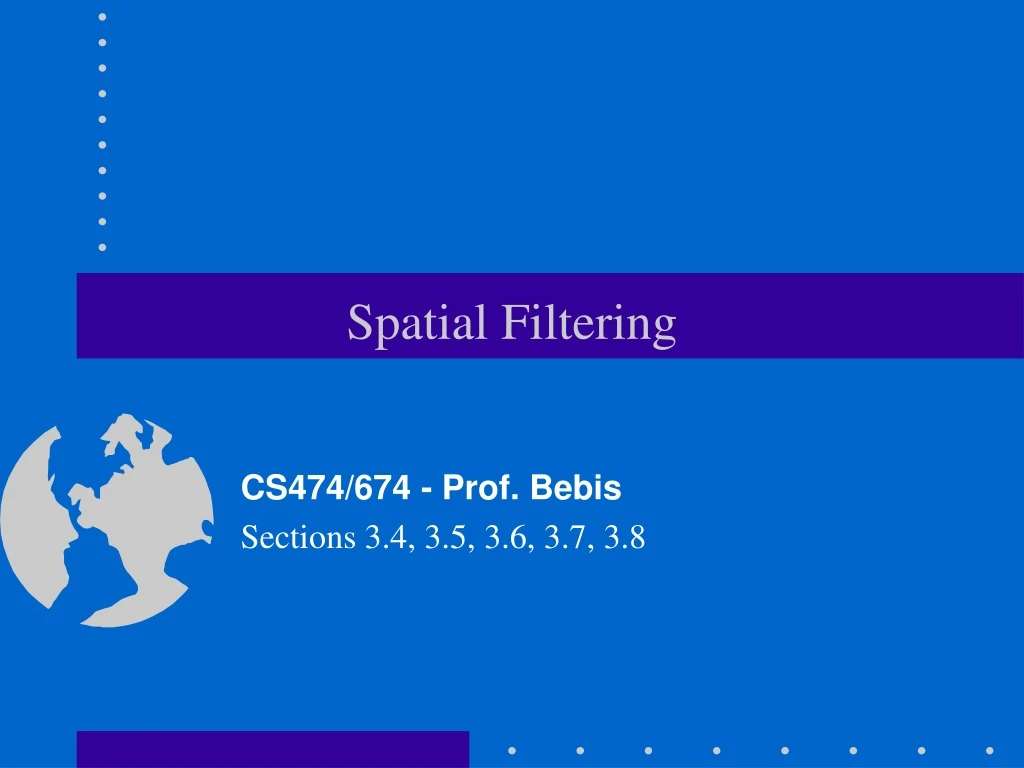 spatial filtering