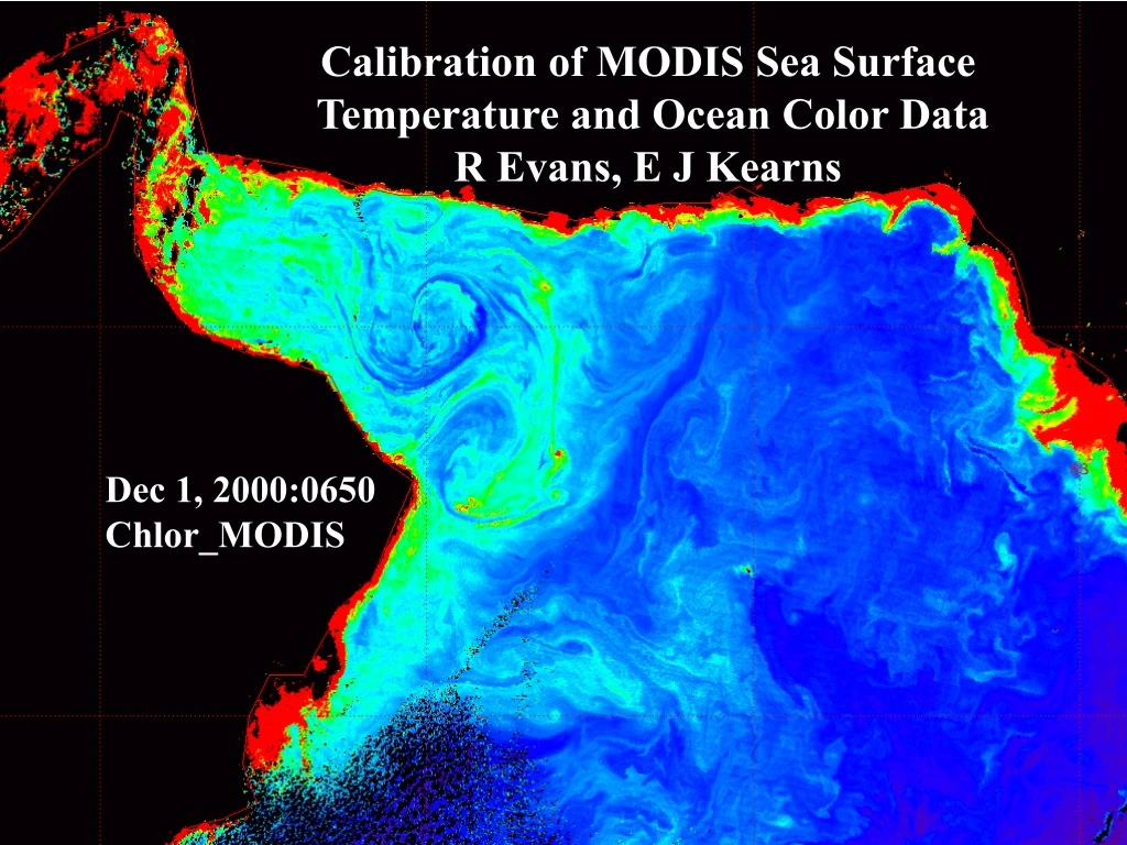 calibration of modis sea surface temperature