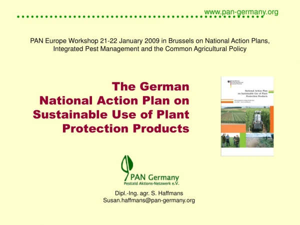 The German National Action Plan on Sustainable Use of Plant Protection Products