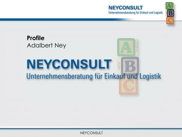 Profile Adalbert Ney