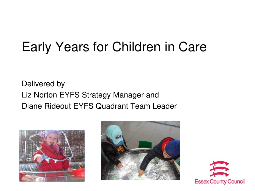 early years for children in care