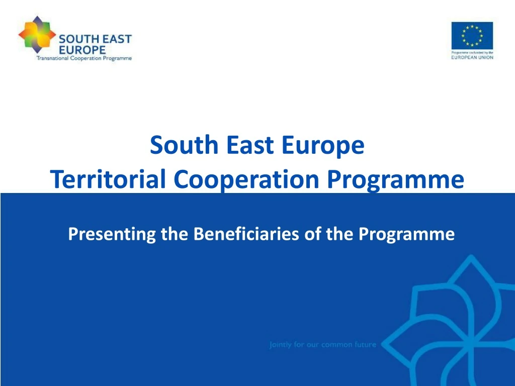 south east europe territorial cooperation programme