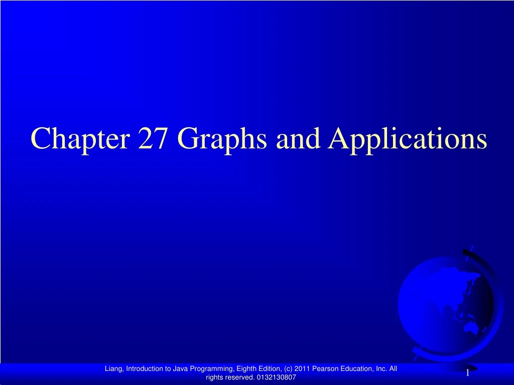 chapter 27 graphs and applications