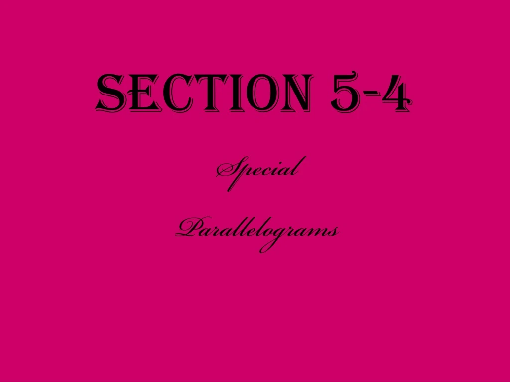 section 5 4