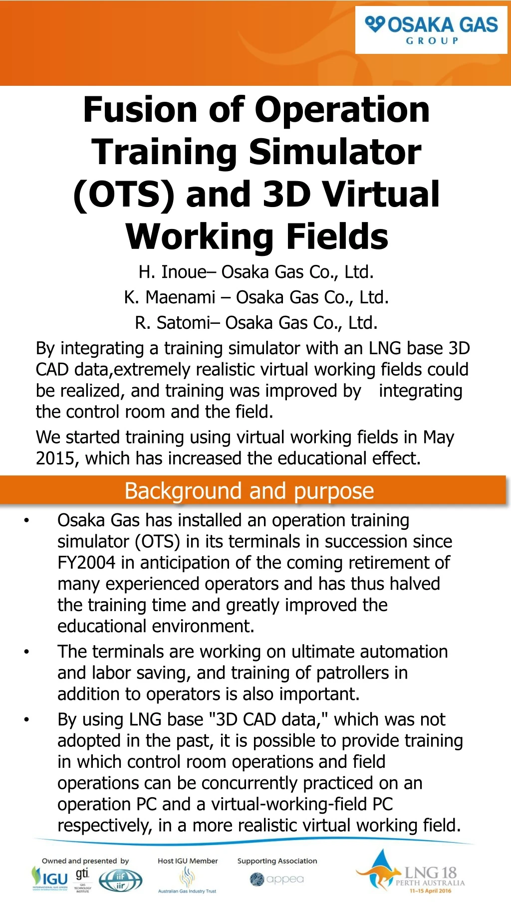 fusion of operation training simulator