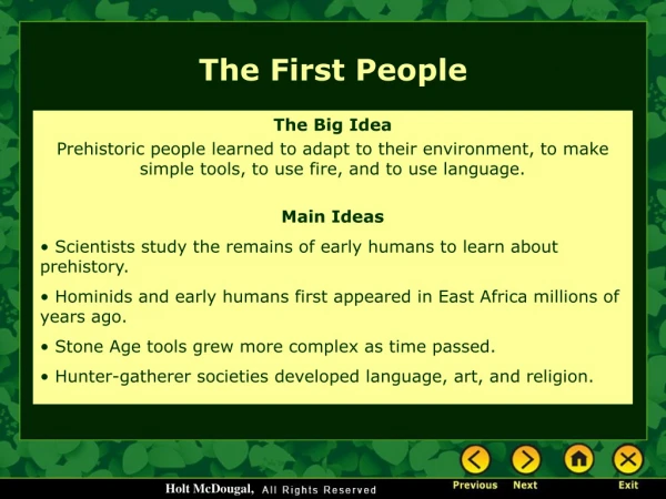 The First People