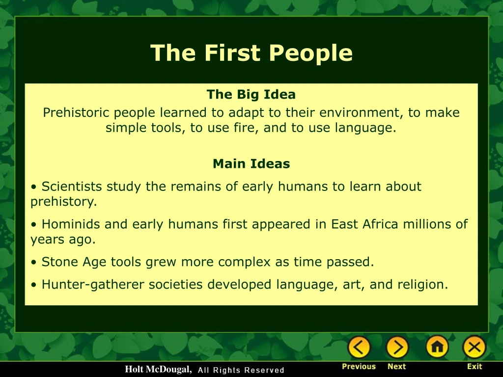 the first people