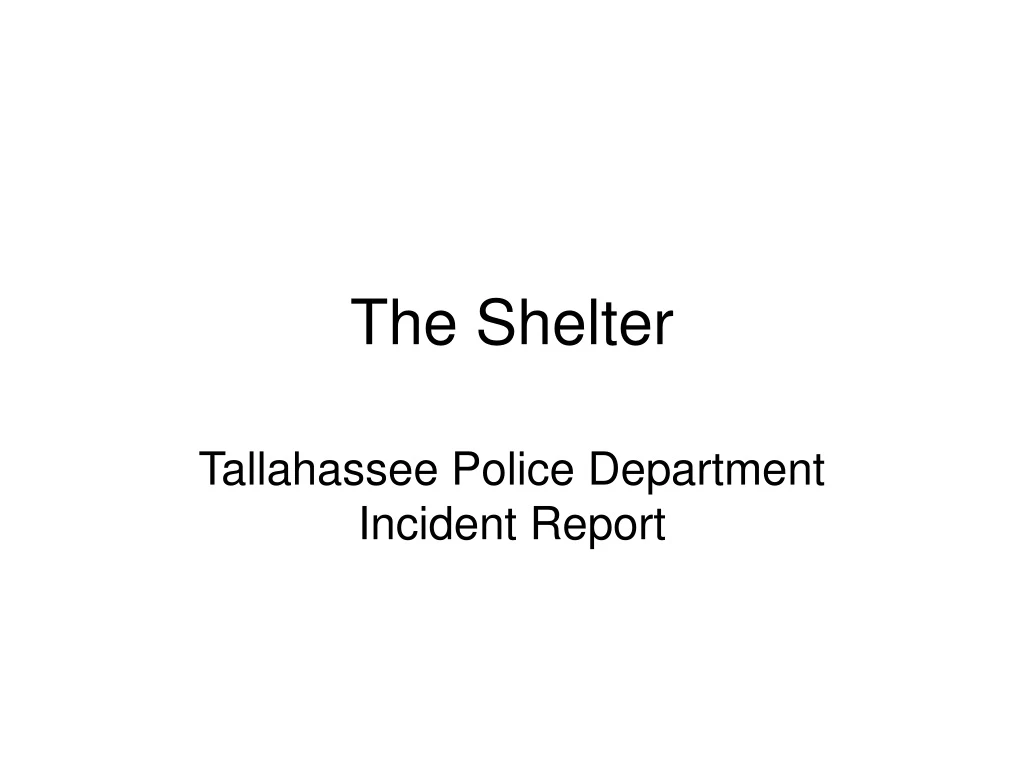 the shelter