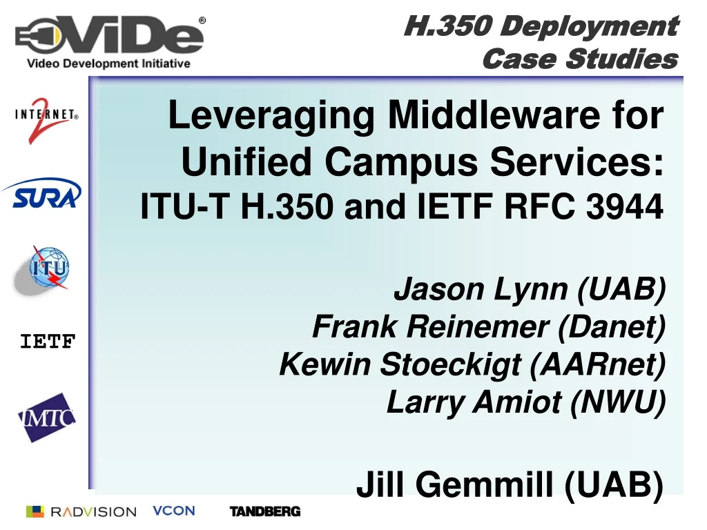 leveraging middleware for unified campus services