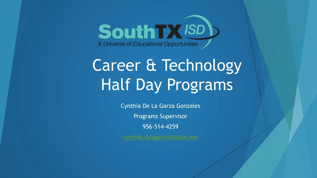 career technology half day programs