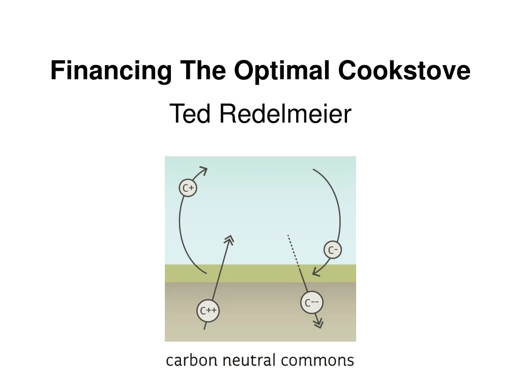 financing the optimal cookstove ted redelmeier