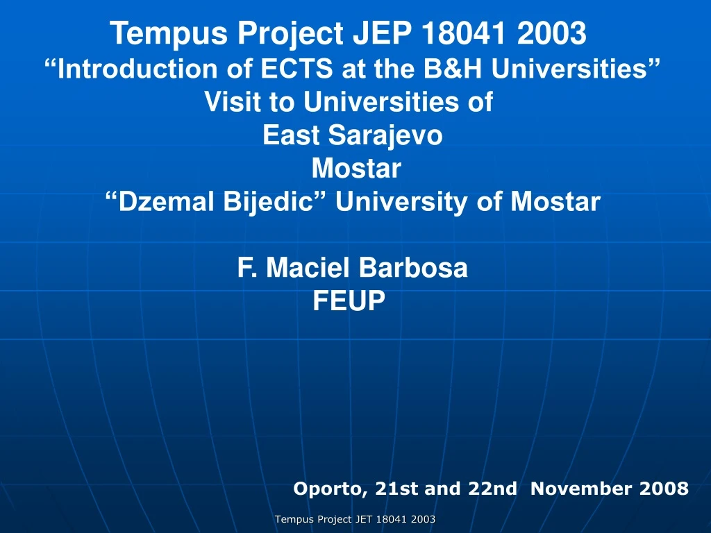 tempus project jep 18041 2003 introduction