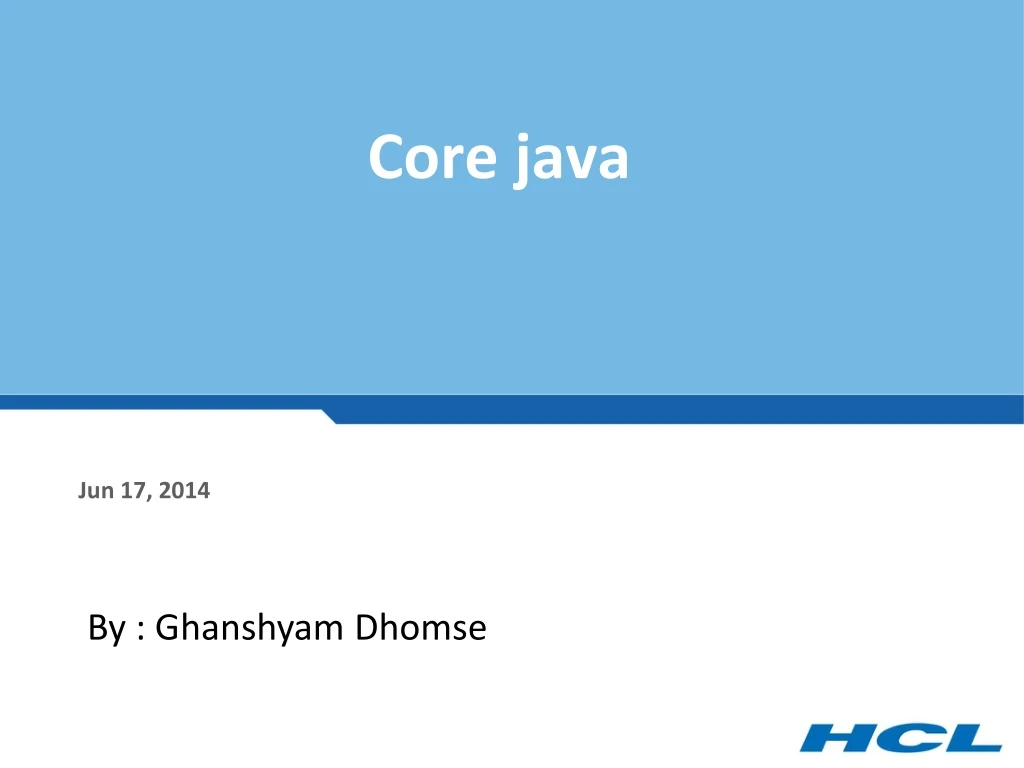 core java