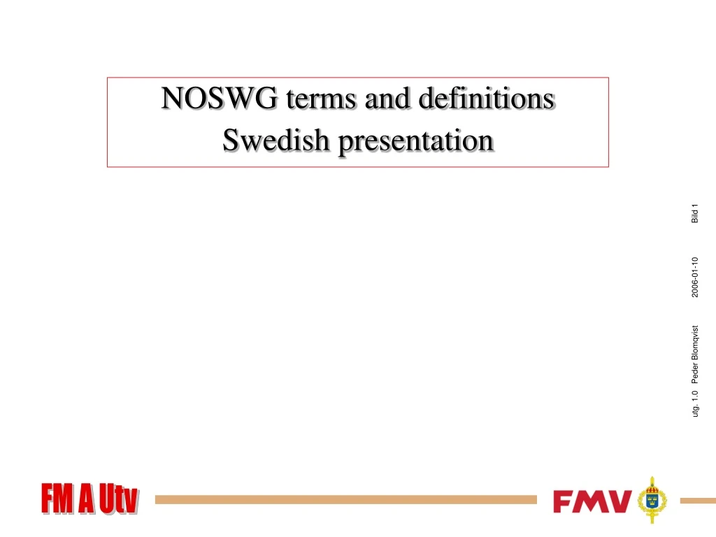noswg terms and definitions swedish presentation