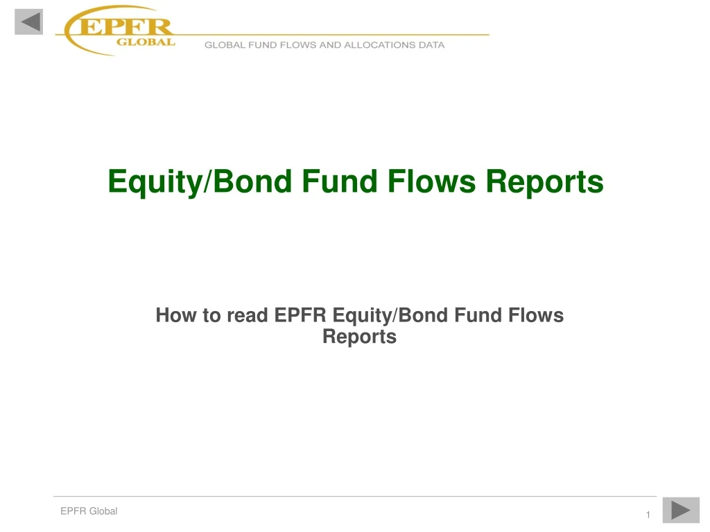 equity bond fund flows reports