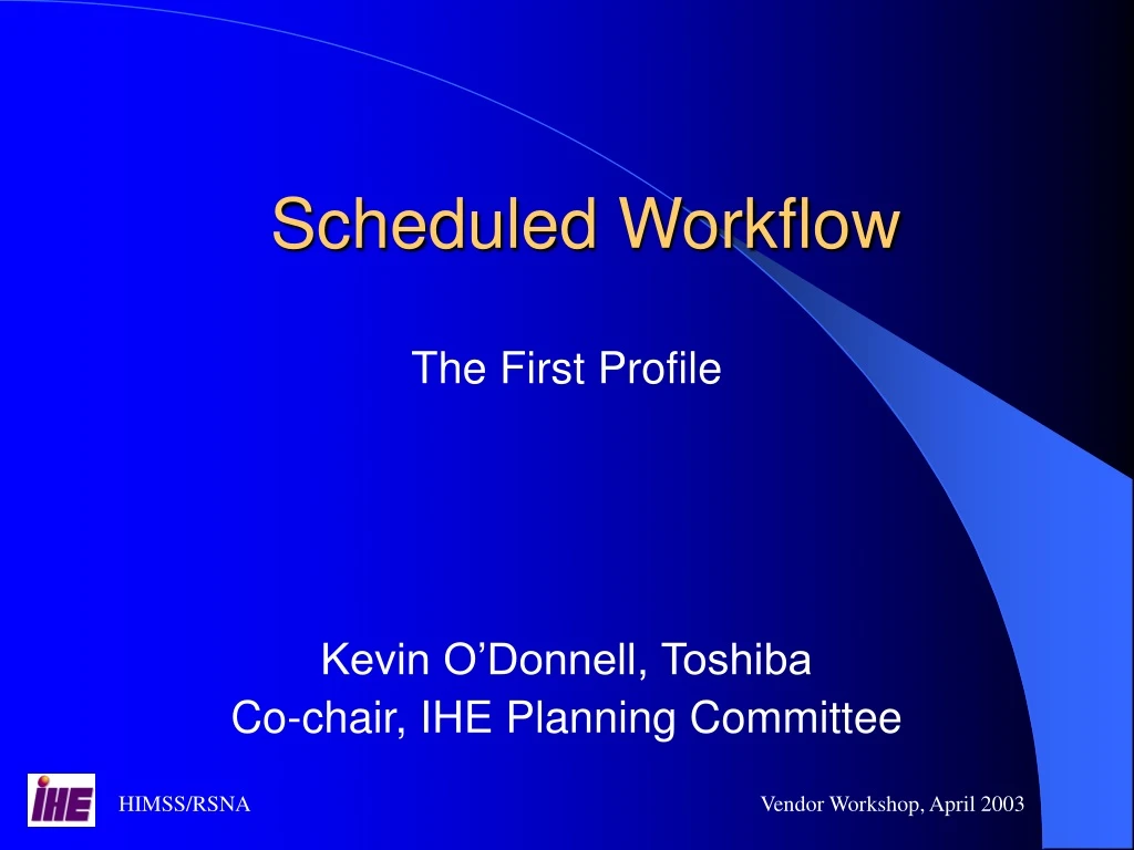 scheduled workflow