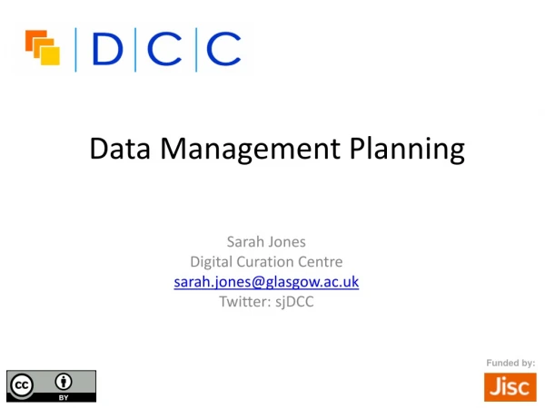 Data Management Planning