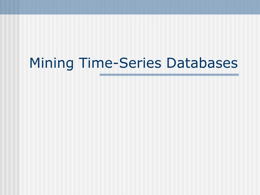 mining time series databases