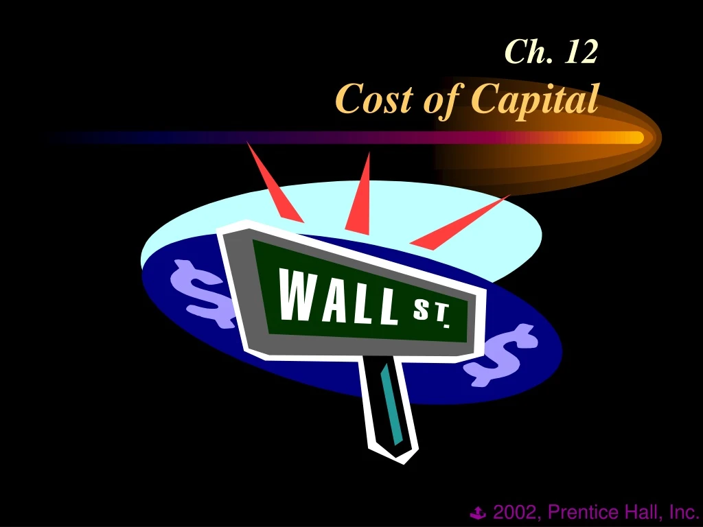 ch 12 cost of capital