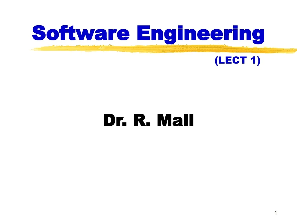 software engineering lect 1