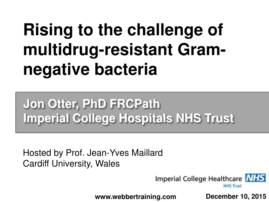 rising to the challenge of multidrug resistant