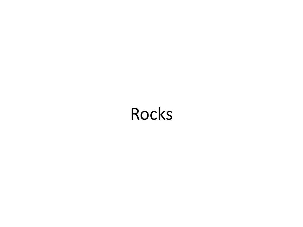 rocks