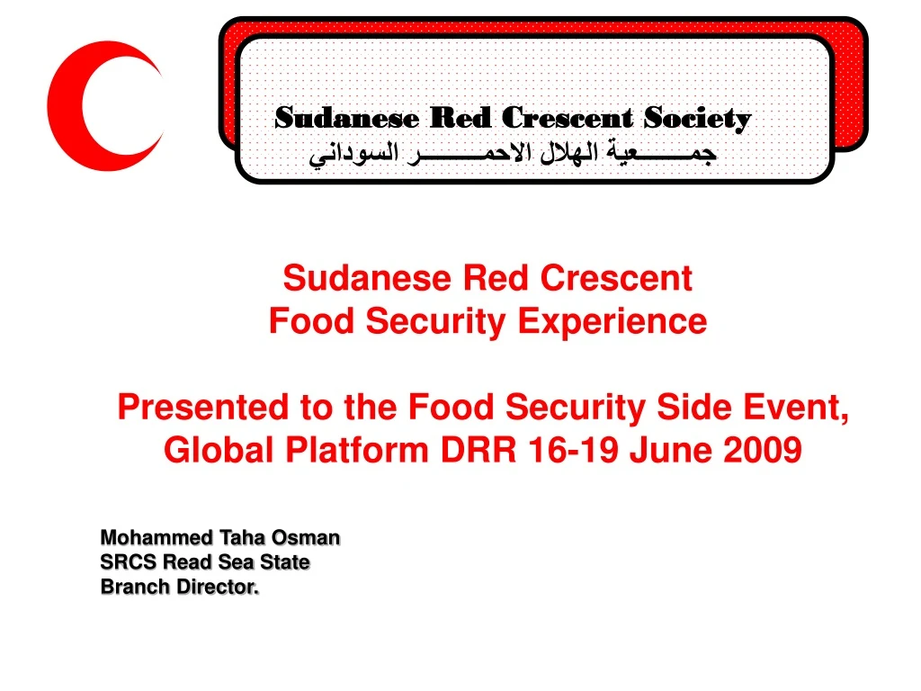 sudanese red crescent society