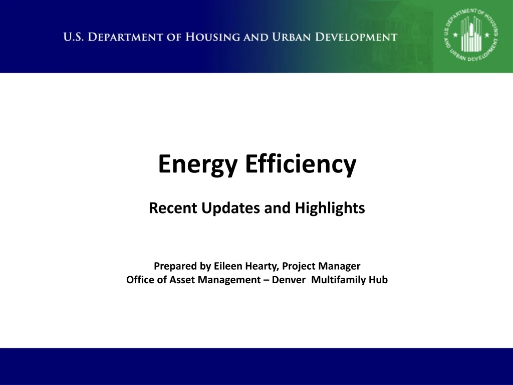 energy efficiency recent updates and highlights