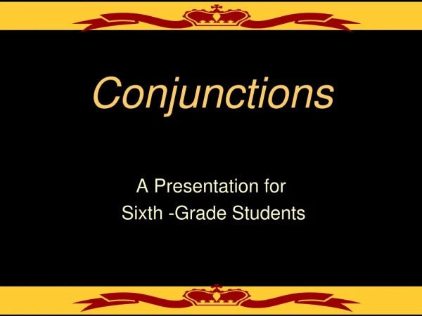 Conjunctions