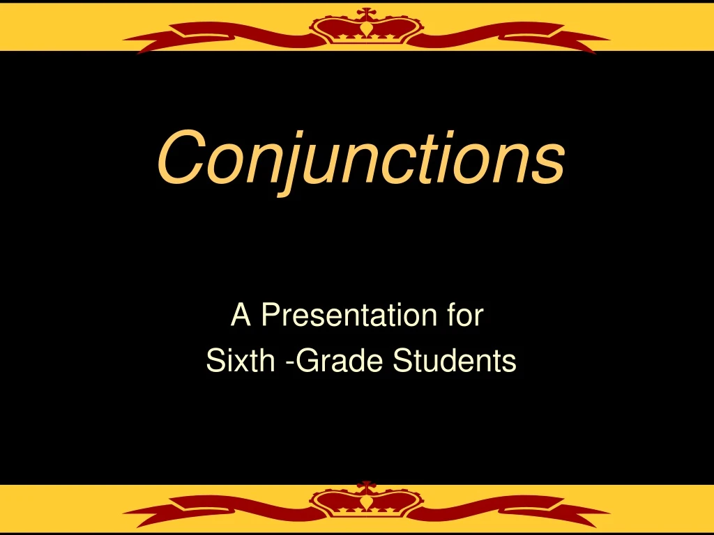 conjunctions